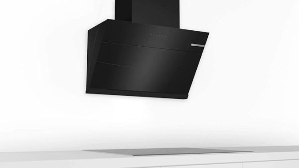 Bosch Serie | 4 Wall Mounted Inclined Design Cooker Hood 90 Cm Black DWKA98G60I