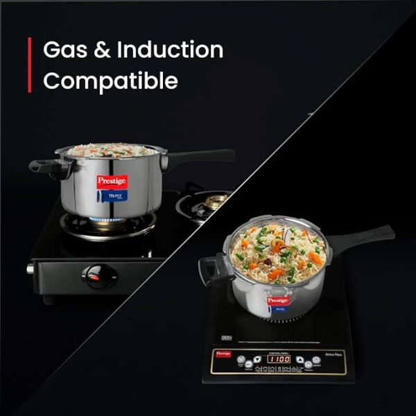 Prestige Svachh Triply 5 Litre, Outer Lid Pressure Cooker